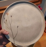 Conjunto Com 6 Pratos Raso Bio Stoneware Campestre Ø 27,5cm Cinza Porto Brasil Cerâmica