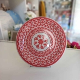 Conjunto De 6 Pratos Rasos Floreal Renda 5228 26cm Vermelho Oxford