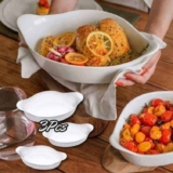 Conjunto de Assadeiras de Vidro Marinex – Opaline 3 Peças