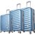Conjunto de Malas para Viagem Yins Brasil YS21067A com 3 peças com Rodas Giro 360º – Azul