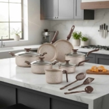 Conjunto De Panelas Antiaderente 10 Peças Coffee Cappuccino