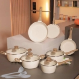 Conjunto De Panelas Com 10 Peças Cook Marmol Mimo Style