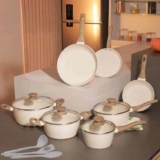 Conjunto De Panelas Com 10 Peças Cook Marmol Mimo Style