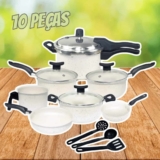 Conjunto De Panelas Com Panela De Pressão Fechamento Externo