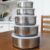 Conjunto de Potes Inox com tampa 5 Peças Wincy