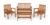 Conjunto Jardim em Madeira Robust – Natural