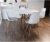 Conjunto Mesa de Jantar 80cm e 4 Cadeiras Eames Branco