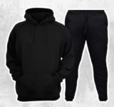 Conjunto Moletom Kit Canguru + Calça Unissex Algodão Liso