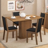 Conjunto Sala De Jantar Madesa Tampo De Madeira 4 Cadeiras