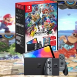 Console Nintendo Switch Oled + Super Smash Bros Ultimate Digital + 3 Meses Assinatura Nintendo Switch Online