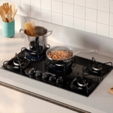 Cooktop 5 Bocas a Gás GLP Continental Preto KC5GR