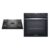 Cooktop 5 Bocas Continental a Gás de Vidro Temperado Preto + Forno de Embutir Elétrico Continental 80L com TOPLimpaFácil (KC5GP+OC8EM)