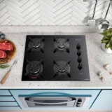 Cooktop Atlas 4 Bocas Utop com Mesa de Vidro Preto – Bivolt