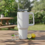 Copo Termico 1200ml Caneca Tampa Alça Canudo Grande Neymar