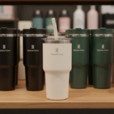 Copo Térmico de Aço Inoxidável 591ml, com Canudo e Tampa, Garrafa Termica Isolada a Vácuo Copos Garrafas Termo Pequeno Para Viagem Portátil, Para Água, Chá Gelado, Café, Smoothies e Muito Mais