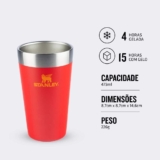 Copo térmico de cerveja Stanley – 473ml