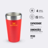 Copo térmico de cerveja Stanley – 473ml