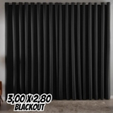 Cortina Blackout Em Tecido 3,00×2,80 Com Ilhos Cromado