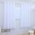 Cortina Oxford C/ Ilhós P/ Varão Sala/quarto 300×180 Cor Branco