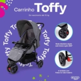 Cosco Kids, Carrinho de Bebê Toffy, Cinza Mescla