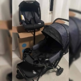 Cosco Kids, Travel System Reverse, Preto Rajado