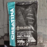 Creatina Monohidratada 500g Soldiers Nutrition 100% Pura Importada Alta Performance Músculo Treino