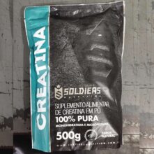 Creatina Monohidratada 500g Soldiers Nutrition Sabor Natural