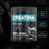 Creatina Monohidratada Pote 300g – 100% Pura Importada – Soldiers Nutrition