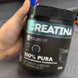 Creatina Monohidratada Pote 300g Soldiers Nutrition 100% Pura Importada Performance Músculo Treino