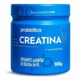 Creatina Probiótica Pote 100g Monoidratada Micronizada Pura Sabor Sem sabor