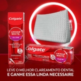 Creme Dental para Clareamento Colgate Luminous White Glow 70g 2 unid. + Necessaire