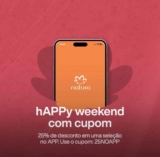 CUPOM NATURA – 25% off sem mínimo no APP Natura!