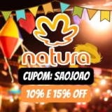 Cupom São João Natura 10% No site e 15 No App