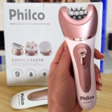 Depilador Philco PDP02R Aqua Deluxe Plus 9 em 1, Sem Fio, Bivolt