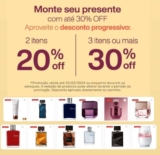 DESCONTO PROGRESSIVO NATURA + CUPOM DE 15%