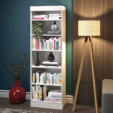 E-led Richl092 Estante Para Livro Com 6 Prateleiras Multiuso Armario Organizado Cor Branco