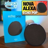 Echo Pop Amazon, com Alexa, Smart Speaker, Som Envolvente, Preto – B09WXVH7WK