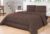 Edredom Casal Queen 3Pçs Cobertor Frio Quente Inverno Marrom