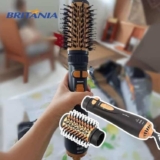 Escova Rotativa Secadora Britânia BER20PD com 3 Temperaturas Bivolt – Preta/Dourada