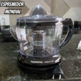 Espremedor E-02 Turbo Citrus Premium Com Dupla Rotação e Capacidade Para 1,25 Litros Cor Preto Mondial 110V