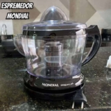Espremedor E-02 Turbo Citrus Premium Com Dupla Rotação e Capacidade Para 1,25 Litros Cor Preto Mondial 110V