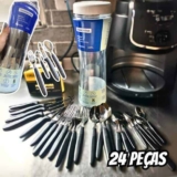 Faqueiro 24 Peças, Tramontina, Ipanema 23399091, Preto