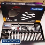 Faqueiro Tramontina Búzios Em Aço Inox Com Detalhe 24 Peças