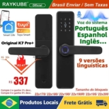 Fechadura Inteligente Wifi Raykube K7 Pro + com impressão digital