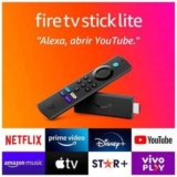 Fire Tv Stick Lite 2ª Geração Alexa Amazon Bivolt Cor Preto Tipo de controle remoto De voz