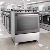 Fogão 5 bocas Electrolux Cinza Efficient com Mesa Inox, PerfectCook e VaporBake (FE5IC)