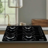 Fogão Cooktop 4 Bocas Acendimento Automático Easy Clean