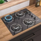 Fogão cooktop gás Itatiaia NG 4 bocas preto 127V/220V