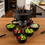 Fondue Carrossel Panela Giratório Viena 16 Peças