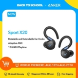 Fone Bluetooth Soundcore Sport X20 by Anker – True Wireless, Ear Hooks, Ideal para Exercícios